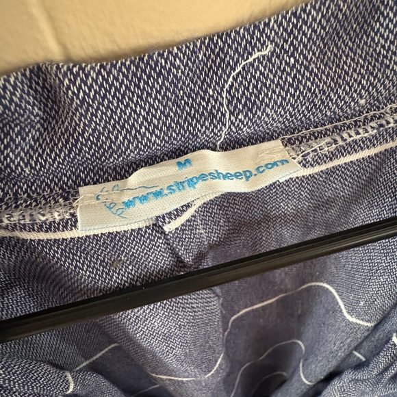 Striped Blue Kimono Robe - Picture 2 of 2